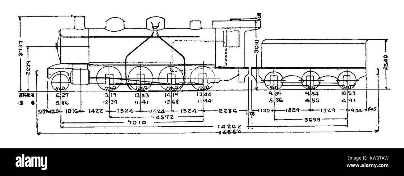 La JGR 9550SL est un modèle de locomotive, une partie de la série des chemins de fer verts japonais. Il représente les progrès modernes de la technologie ferroviaire japonaise et est réputé pour sa conception efficace. Banque D'Images