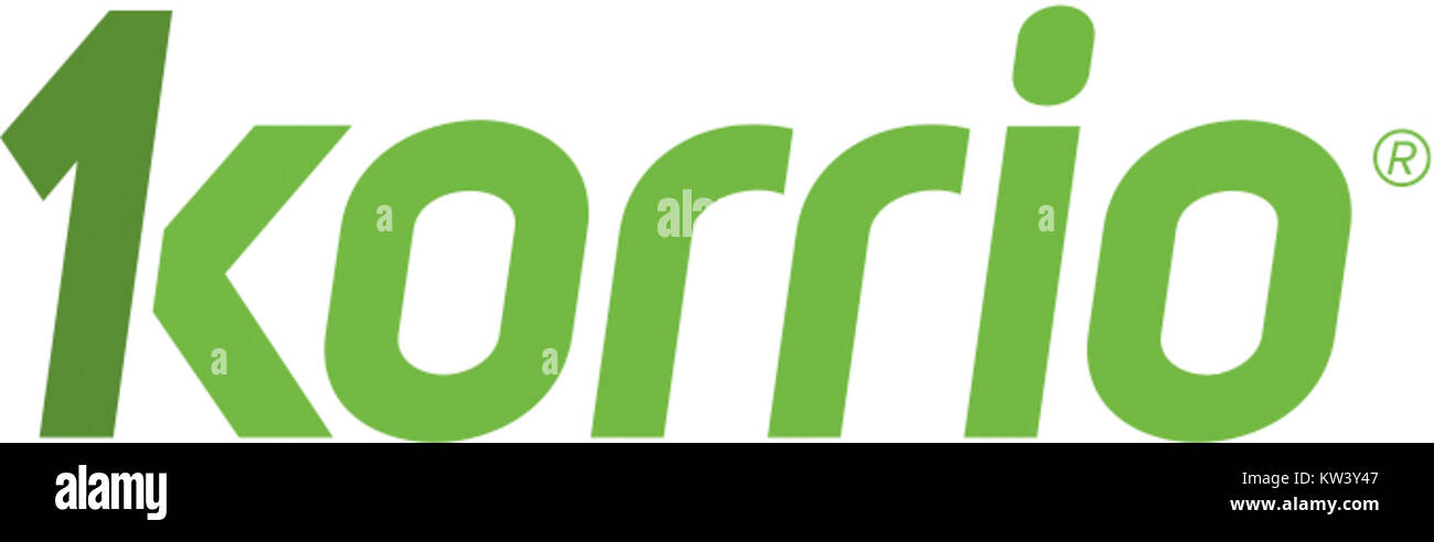 Korrio, une entreprise connue pour fournir des logiciels de gestion des sports pour les jeunes, a introduit ce logo en juin 2015. La plate-forme aide à rationaliser l'inscription, la planification et la communication pour les organisations sportives et les équipes. Banque D'Images