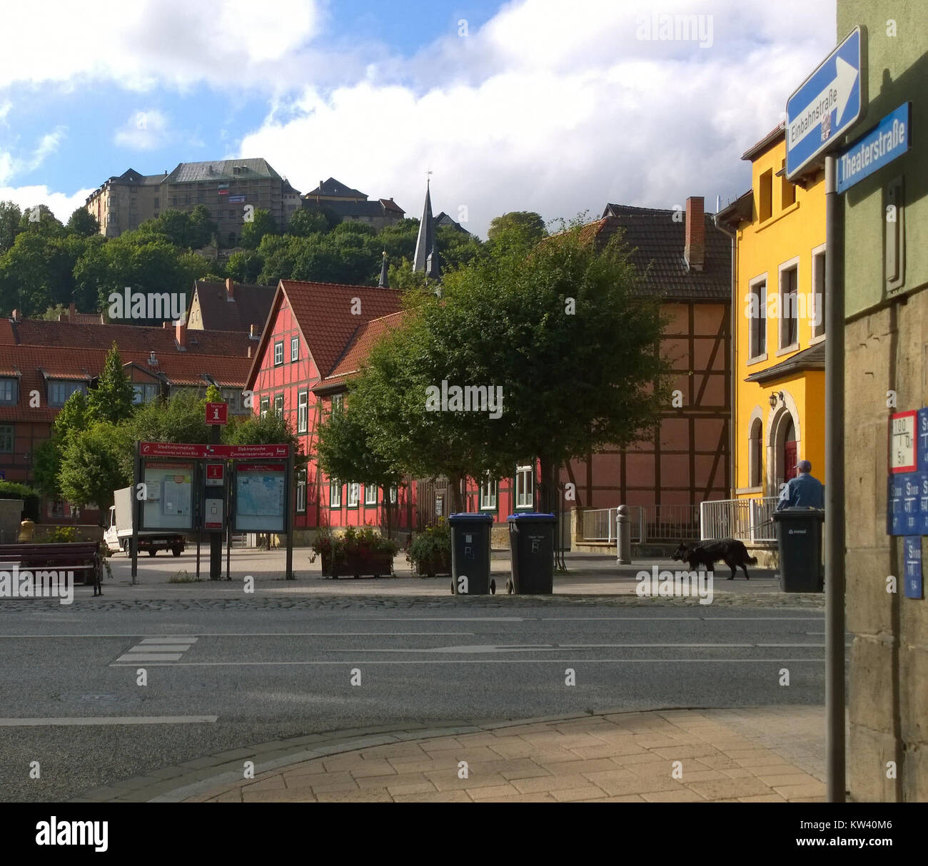 Blankenburg Tummelplatz Schloss est un palais historique situé en Allemagne. Il est connu pour sa grande architecture et son importance historique en tant que centre culturel et politique au moment de sa construction. Banque D'Images