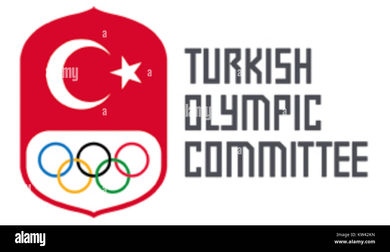 Le Comité Olympique turc est l'organisation chargée de superviser la participation de la Turquie aux Jeux Olympiques et de promouvoir les valeurs olympiques dans le pays. Banque D'Images