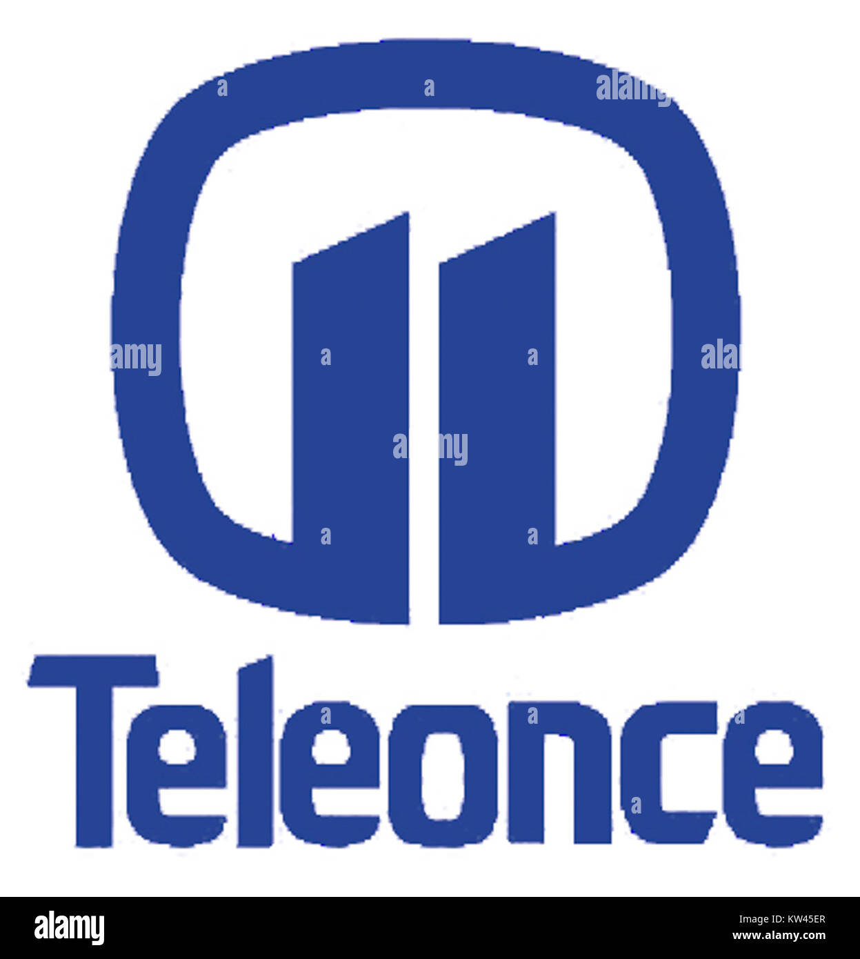 Le logo Teleonce de 1980 à 1984 représente l'image emblématique de la chaîne de télévision portoricaine, connue pour sa programmation et son influence culturelle pendant cette période. Banque D'Images