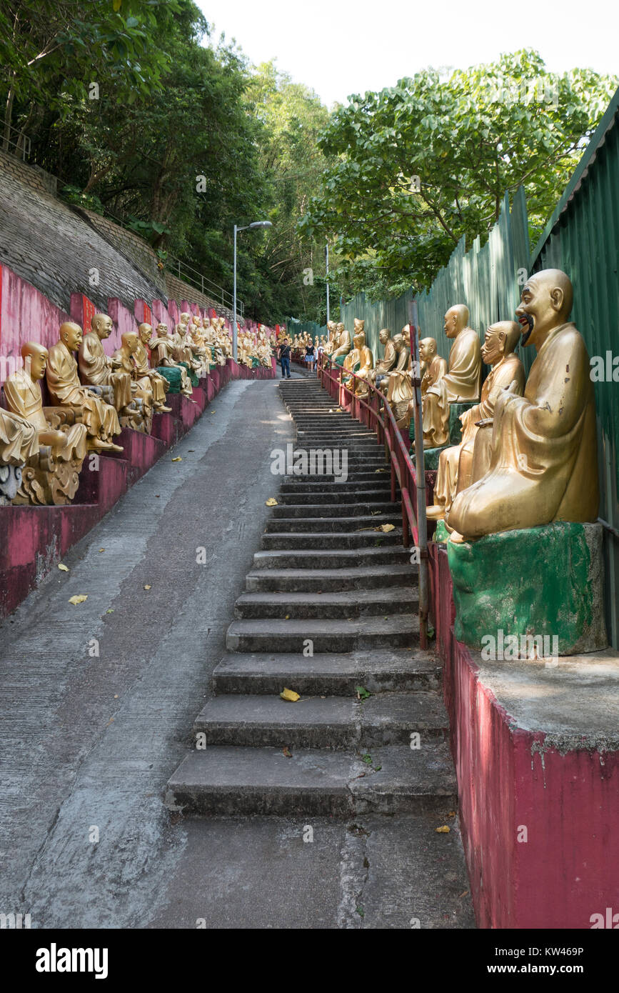 Dix mille bouddhas monastery à Sha Tin hong kong Banque D'Images