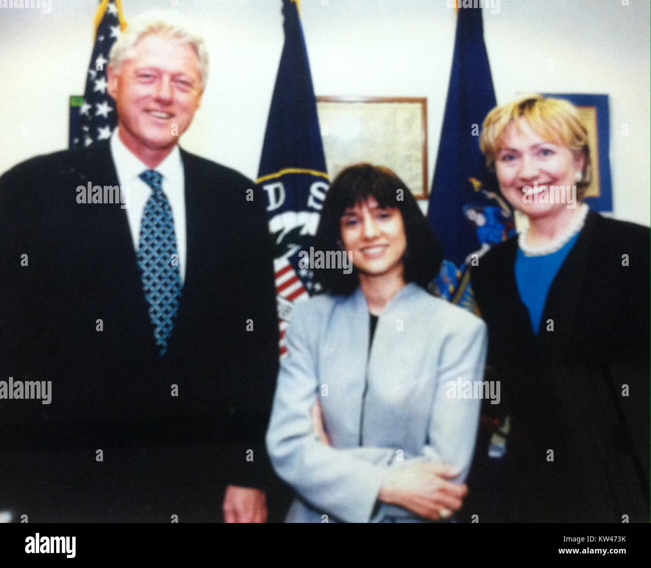 Bill Clinton a été le 42e président des États-Unis de 1993 à 2001, connu pour ses politiques sur la croissance économique, la réforme de l'aide sociale et la diplomatie internationale. Banque D'Images