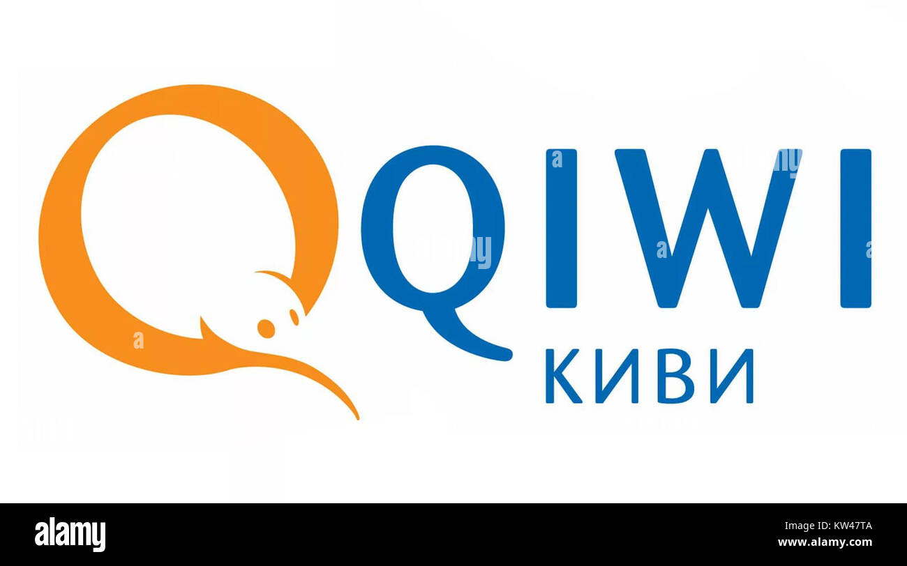 QIWI est un groupe russe et international de sociétés fournissant des services de paiement et financiers, y compris des portefeuilles électroniques et des transferts d'argent. Banque D'Images