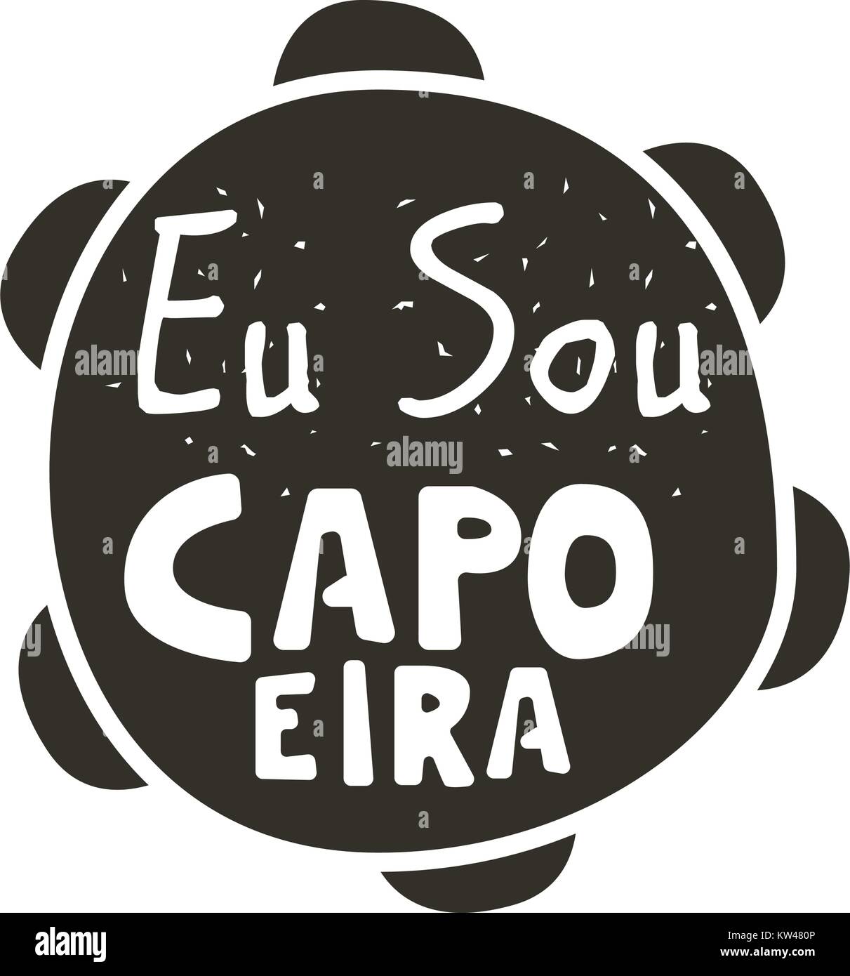L'affiche de la musique de Capoeira Illustration de Vecteur