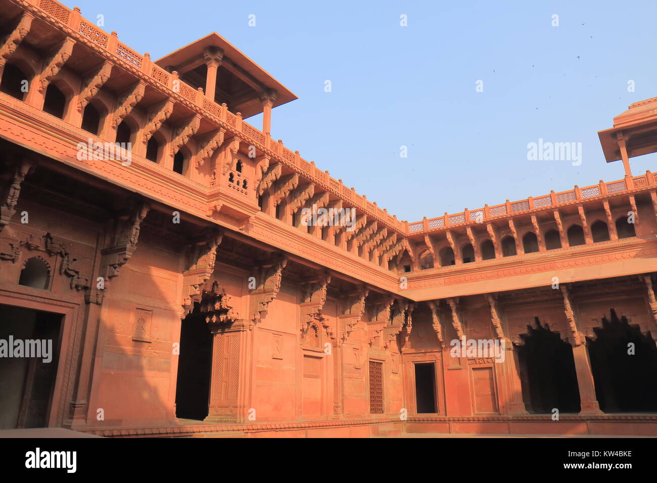 L'architecture historique du fort d'Agra Agra Inde Banque D'Images