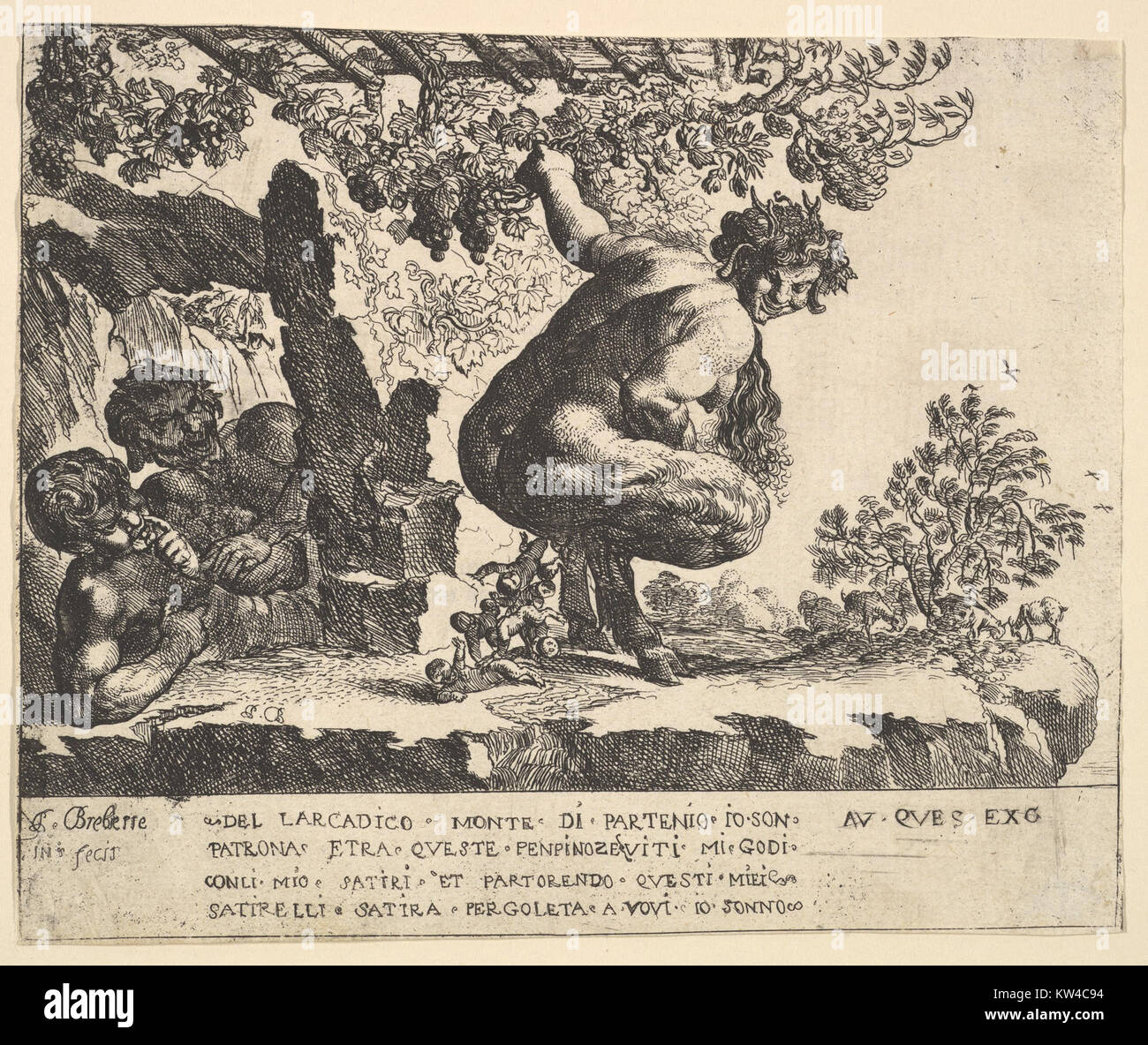 'Naissance des satyres' est une œuvre d'art classique conservée dans la collection du Metropolitan Museum of Art. Cette pièce représente des figures mythiques de la mythologie gréco-romaine, mettant en valeur leur représentation artistique dans le monde antique. Banque D'Images