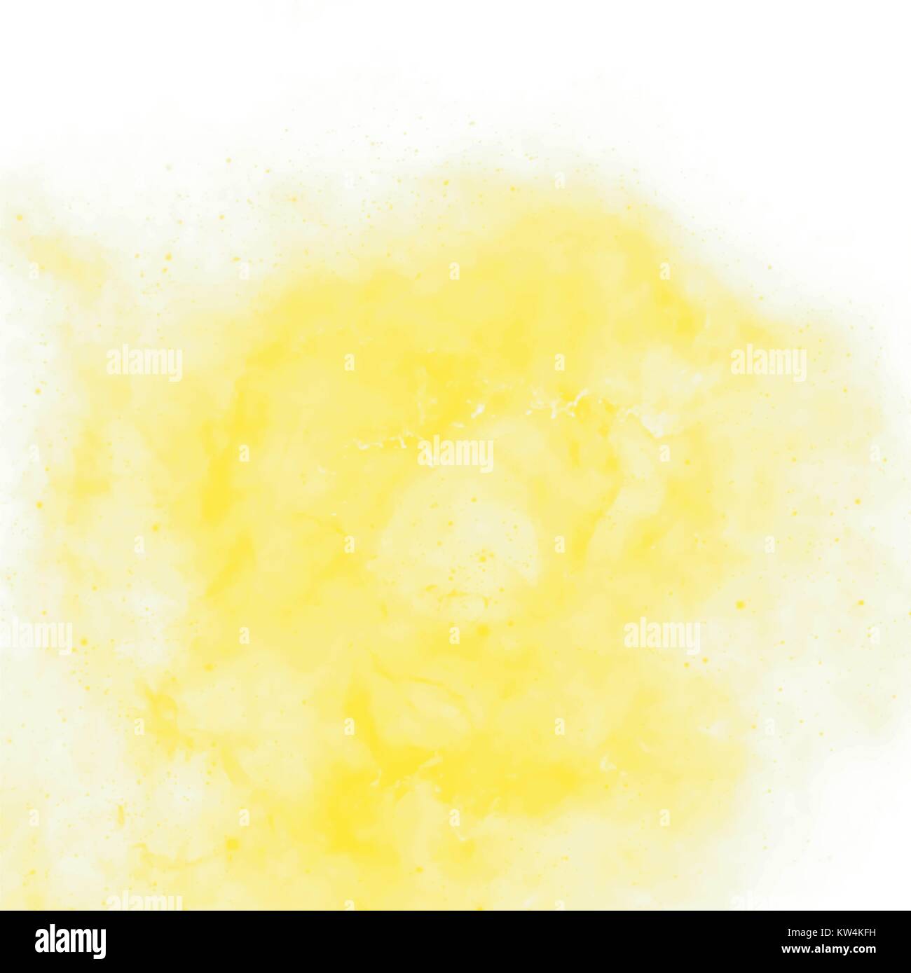 Cercle d'aquarelle jaune soufre modèle nuage, vector Illustration Illustration de Vecteur