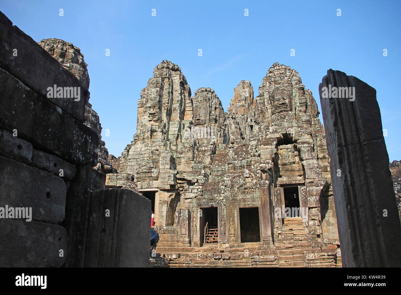 Prasat Bayon Towers Banque D'Images