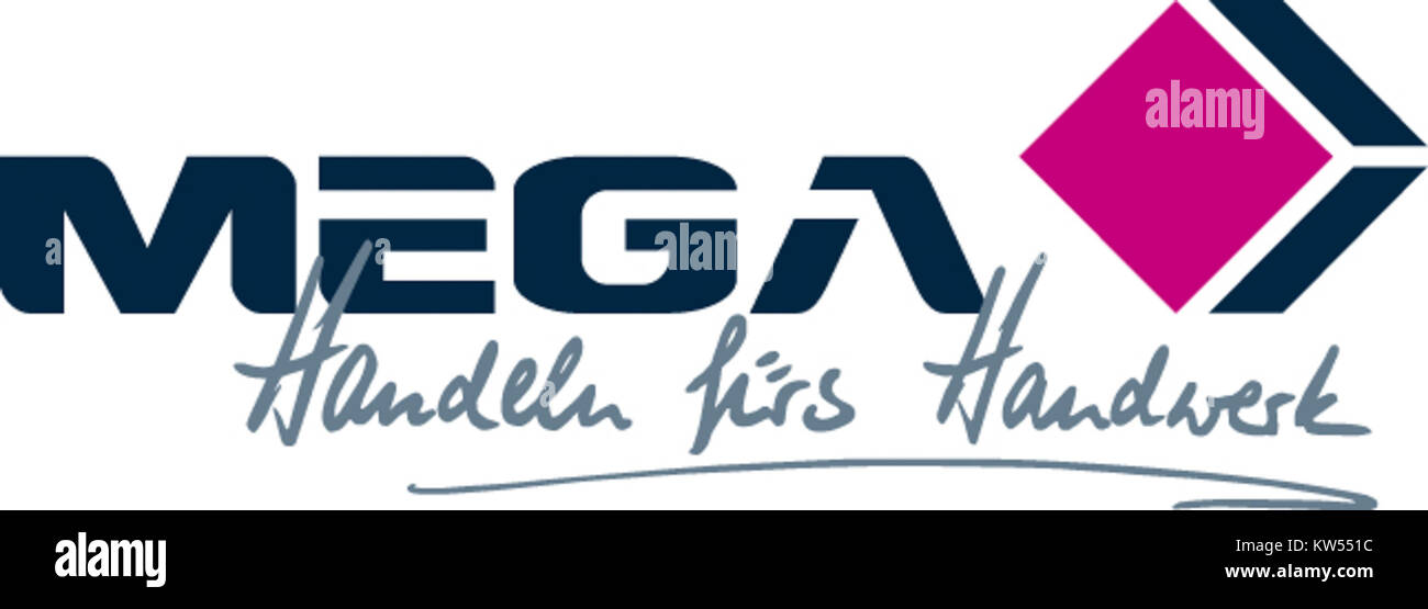 MEGA est un service de stockage cloud mondial connu pour ses solutions de stockage cryptées. Le logo représente la marque de l'entreprise, symbolisant le stockage numérique sécurisé. Banque D'Images