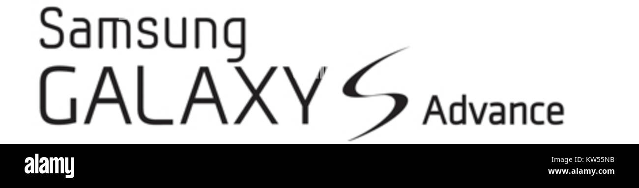 Le logo Samsung Galaxy S Advance représente un modèle de la série de smartphones Samsung. Sorti dans le cadre de la gamme Galaxy S, il comportait un écran tactile de 4 pouces et un logiciel avancé pour son époque. Banque D'Images