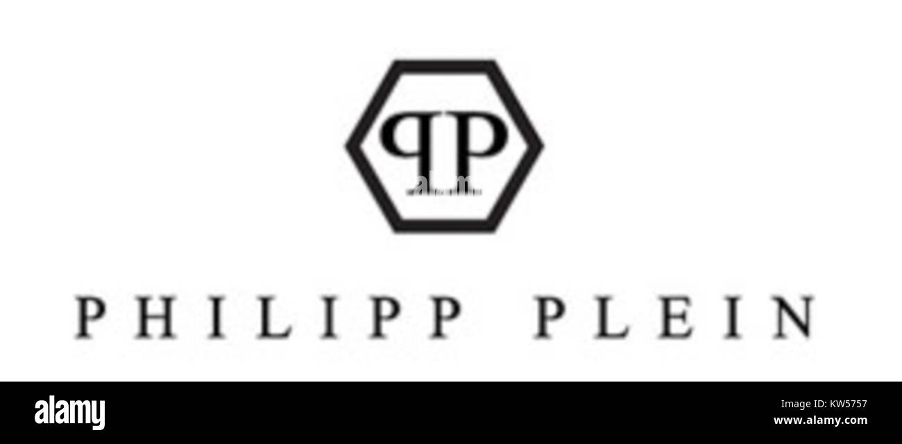 Le logo Philipp plein représente la marque de mode haut de gamme connue pour ses vêtements et accessoires de luxe. Le logo audacieux et distinctif de la marque reflète son style audacieux et extravagant. Banque D'Images