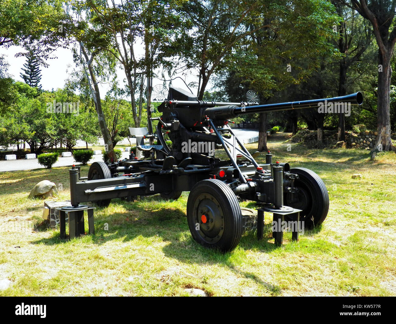 Bofors 40mm Gun Affichage à l'Chengkungling 20121006a Banque D'Images