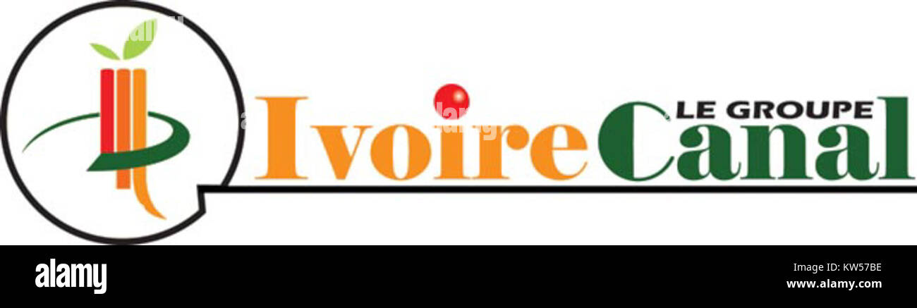 Le logo d'Ivoire canal représente l'image de marque d'un réseau de télévision ivoirien. Ivoire canal est connu pour diffuser une variété de contenus de divertissement, y compris des nouvelles, des spectacles et des sports, en Côte d'Ivoire et au-delà. Banque D'Images