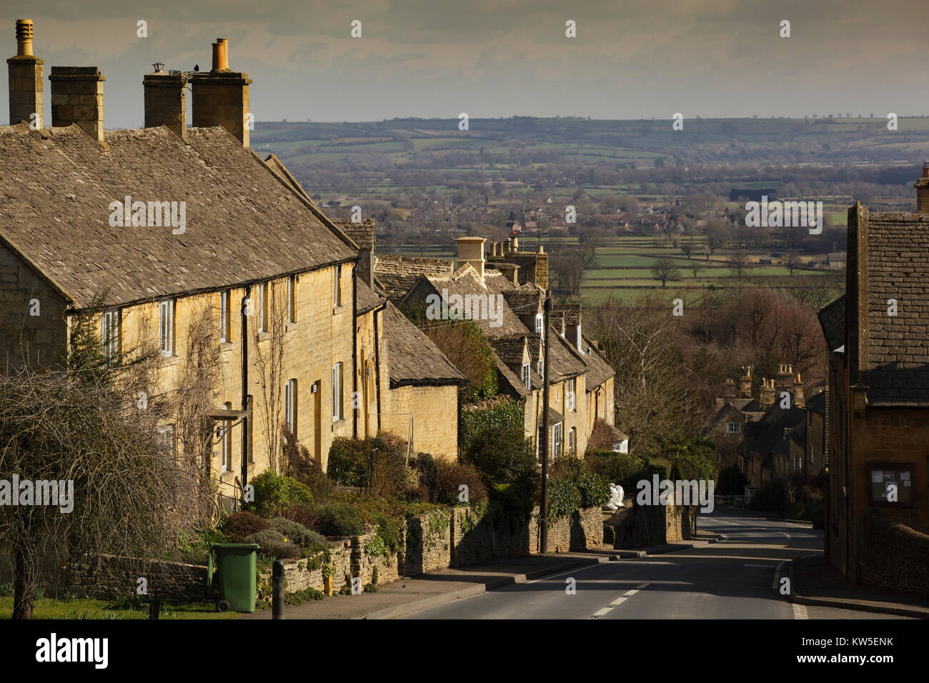 Kingham Hill, Gloucestershire, Royaume-Uni Banque D'Images