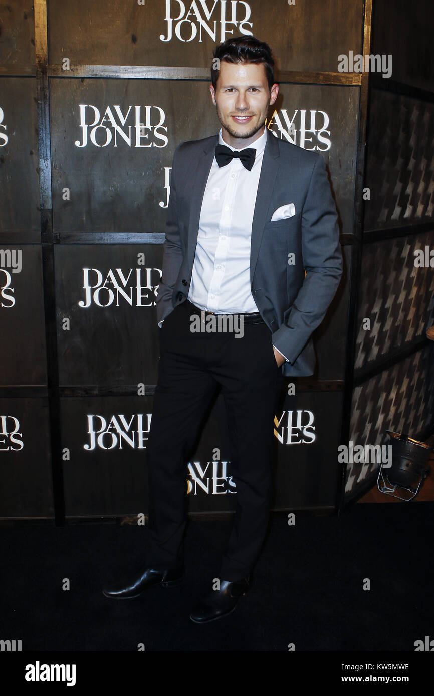 SYDNEY, AUSTRALIE - 29 janvier : Jason Dundas arrive à la David Jones a/W 2014 Lancement de la collecte à la David Jones Elizabeth Street Store le 29 janvier 2014 à Sydney, Australie People : Jason Dundas Banque D'Images