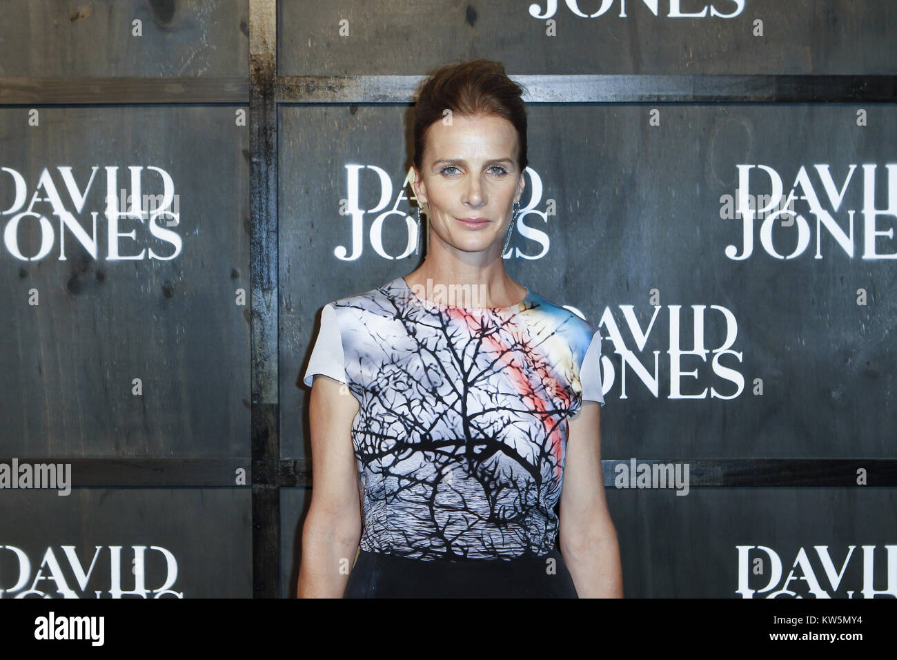 SYDNEY, AUSTRALIE - 29 janvier : Rachel Griffiths arrive à la David Jones a/W 2014 Lancement de la collecte à la David Jones Elizabeth Street Store le 29 janvier 2014 à Sydney, Australie People : Rachel Griffiths Banque D'Images