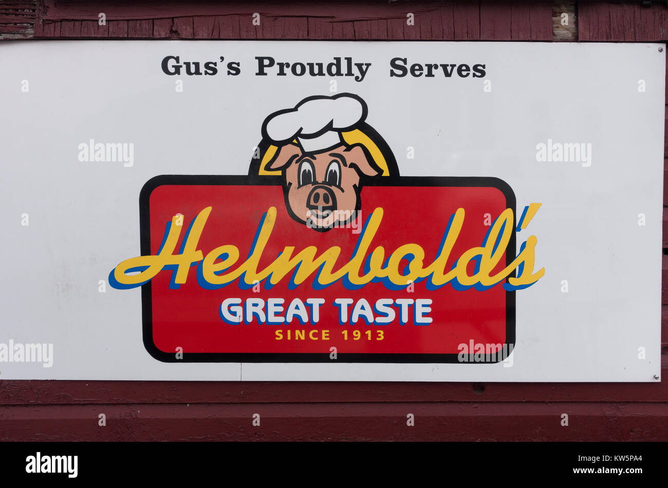 Gus hot-dogs Watervliet NY Banque D'Images