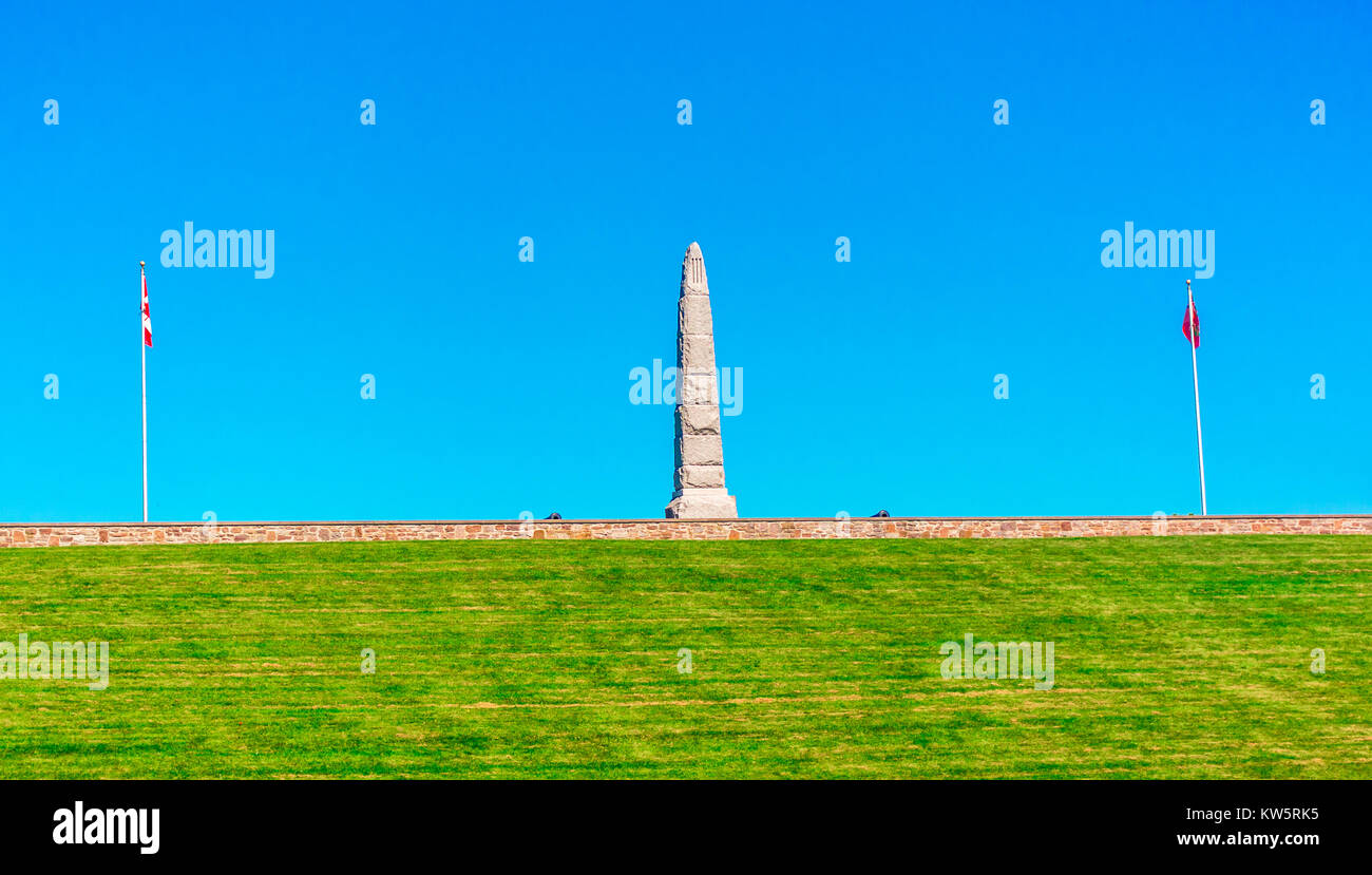 Upper Canada Village Bataille de Crysler's Farm Monument Banque D'Images