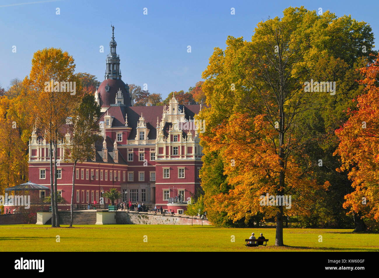 Baignoire Muskau, Bad Muskau Banque D'Images