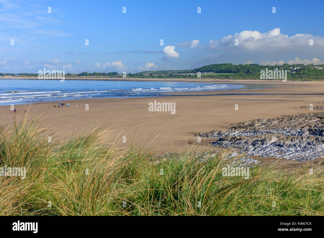 Plage de mer sur Ogmore Southerndown Mid Glamorgan (Pays de Galles) la côte du Glamorgan Banque D'Images