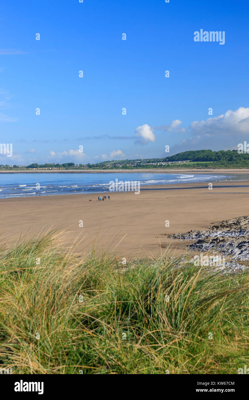 Plage de mer sur Ogmore Southerndown Mid Glamorgan (Pays de Galles) la côte du Glamorgan Banque D'Images
