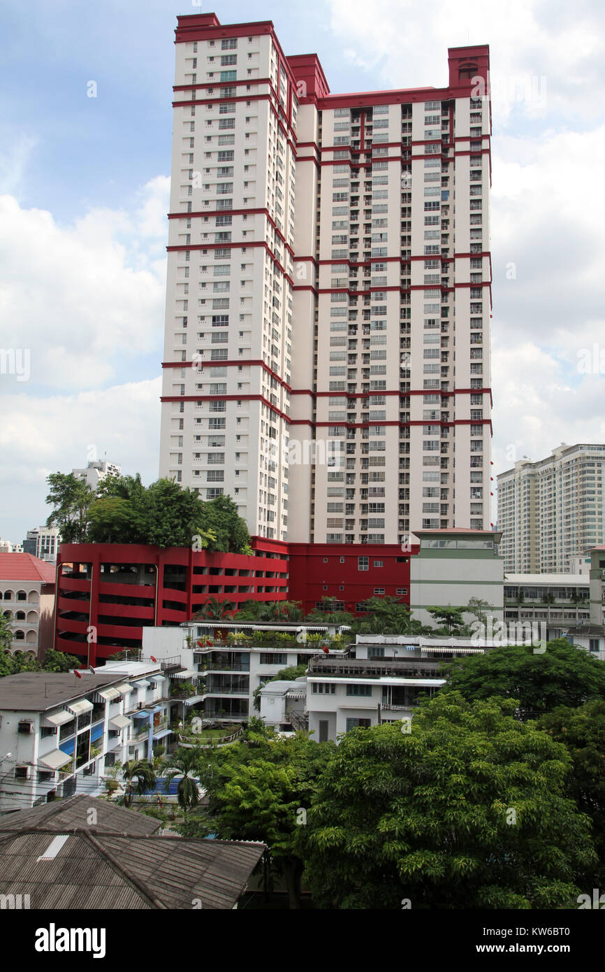 Nouvel appartement dans le centre-ville de Bangkok, Thaïlande Banque D'Images