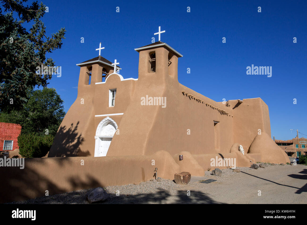 San Francisco de assise Mission Church, Taos, Nouveau Mexique Banque D'Images