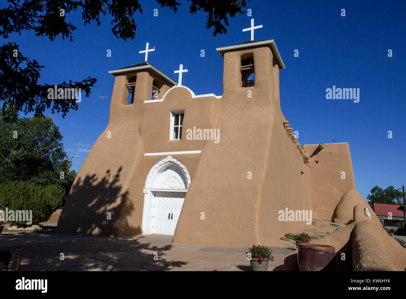 San Francisco de assise Mission Church, Taos, Nouveau Mexique Banque D'Images