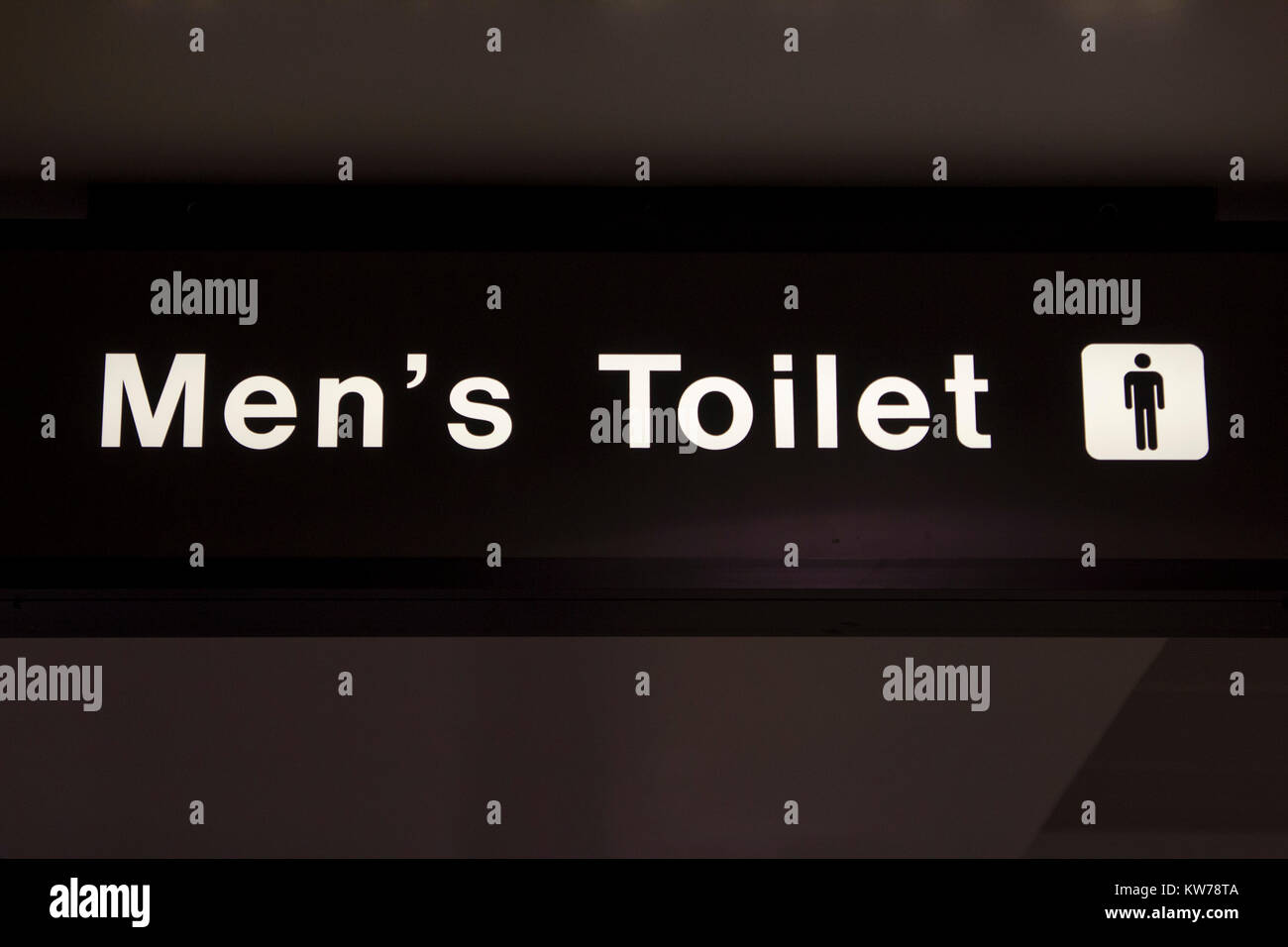 Toilettes pour hommes sign Banque D'Images