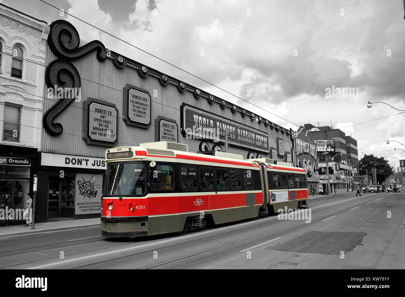 Les tramways de Toronto Banque D'Images