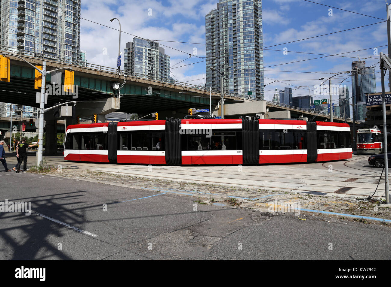 Les tramways de Toronto Banque D'Images