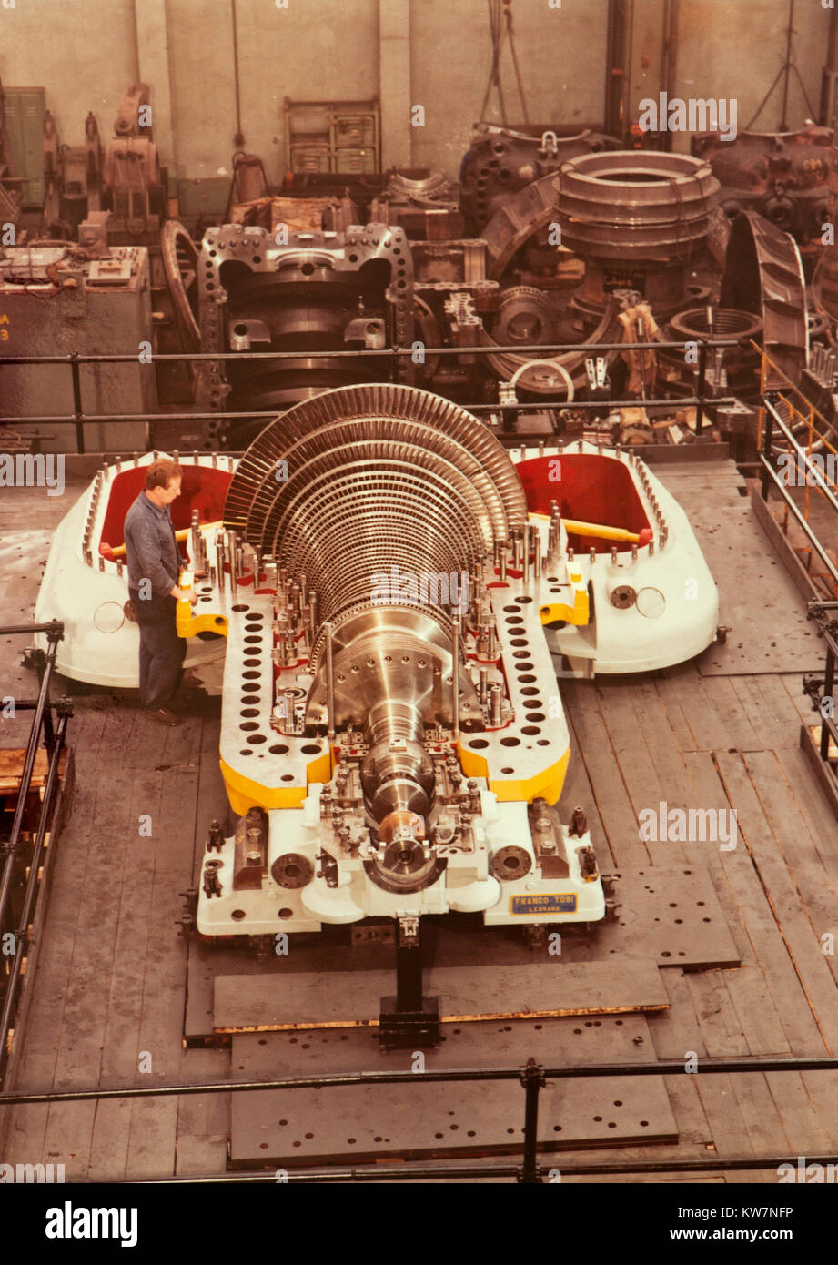Turbines et machines lourdes produit par Franco Tosi industries (Legnano, Italie, 1960) Banque D'Images