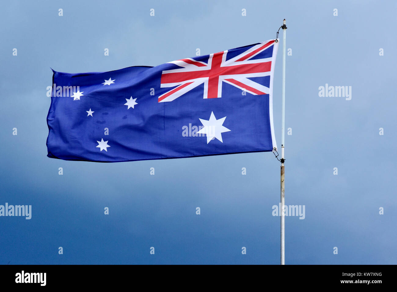 Le drapeau australien Banque D'Images