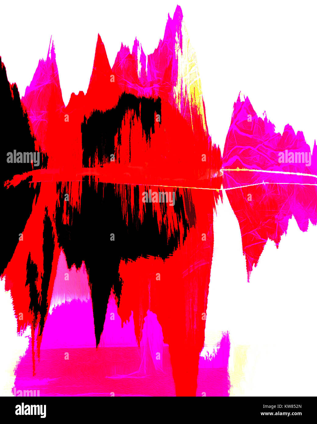 ART MODERNE : 'la mort dans les Alpes' (couverture de livre Design par E.. Nagele FRPS) Banque D'Images