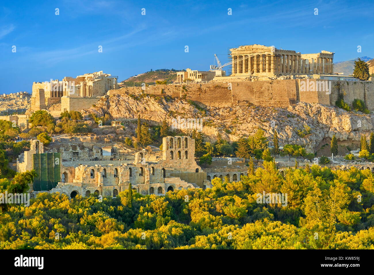 Voir à Parthénon, Acropole, Athènes, Grèce Banque D'Images