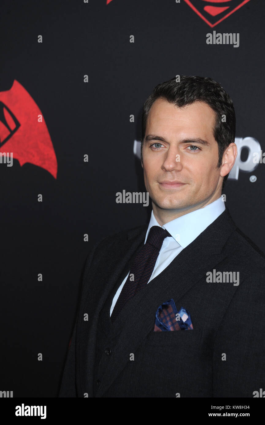 NEW YORK, NY - 20 mars : l'Acteur Ben Affleck fréquente l 'Batman Superman V : Dawn of Justice' New York premiere au Radio City Music Hall le 20 mars 2016 à New York City People : Henry Cavill Banque D'Images