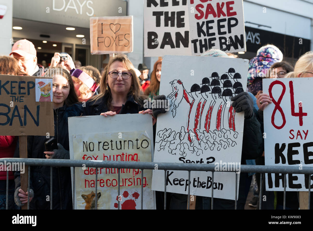 London, UK. 06Th Jan, 2018. Chasser les manifestants au Guild Hall Square London le jour de l'an. Crédit : Mike Walters/ Alamy Live News Banque D'Images