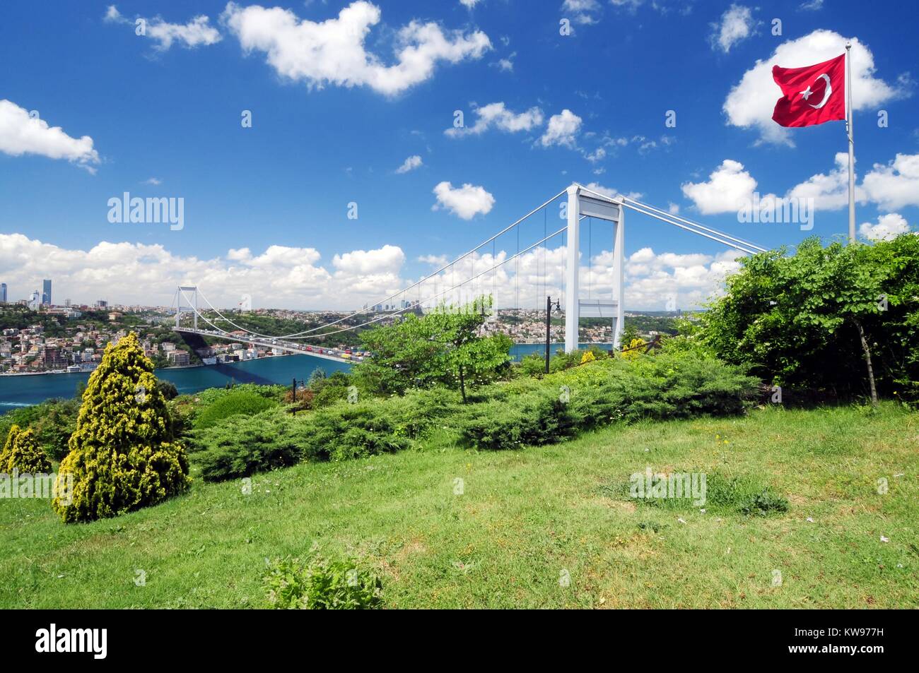 Otagtepe,préfecture Kavacik Istanbul.FSM Pont sur le Bosphore. Banque D'Images