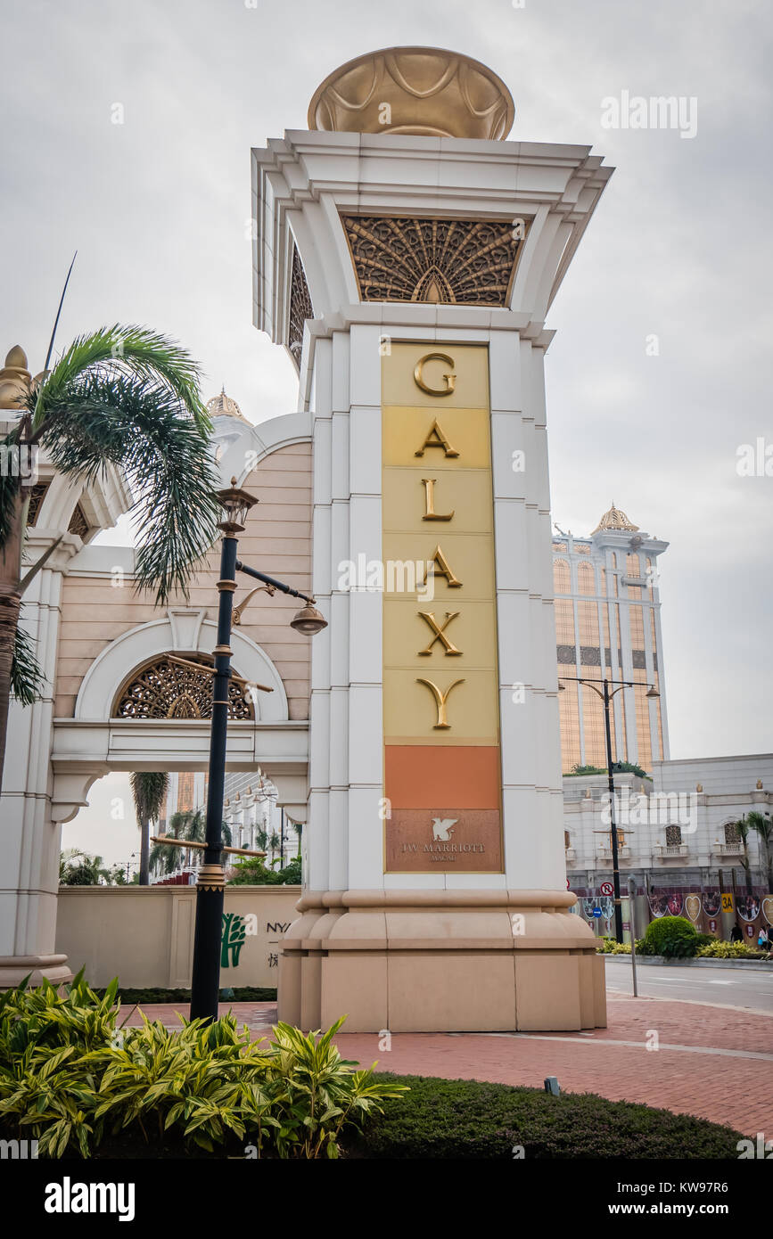 Macau galaxy Hotel and Resort Banque D'Images