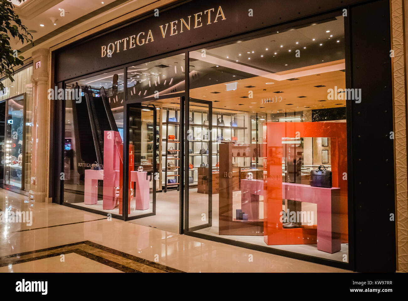 Bottega Veneta store Banque D'Images