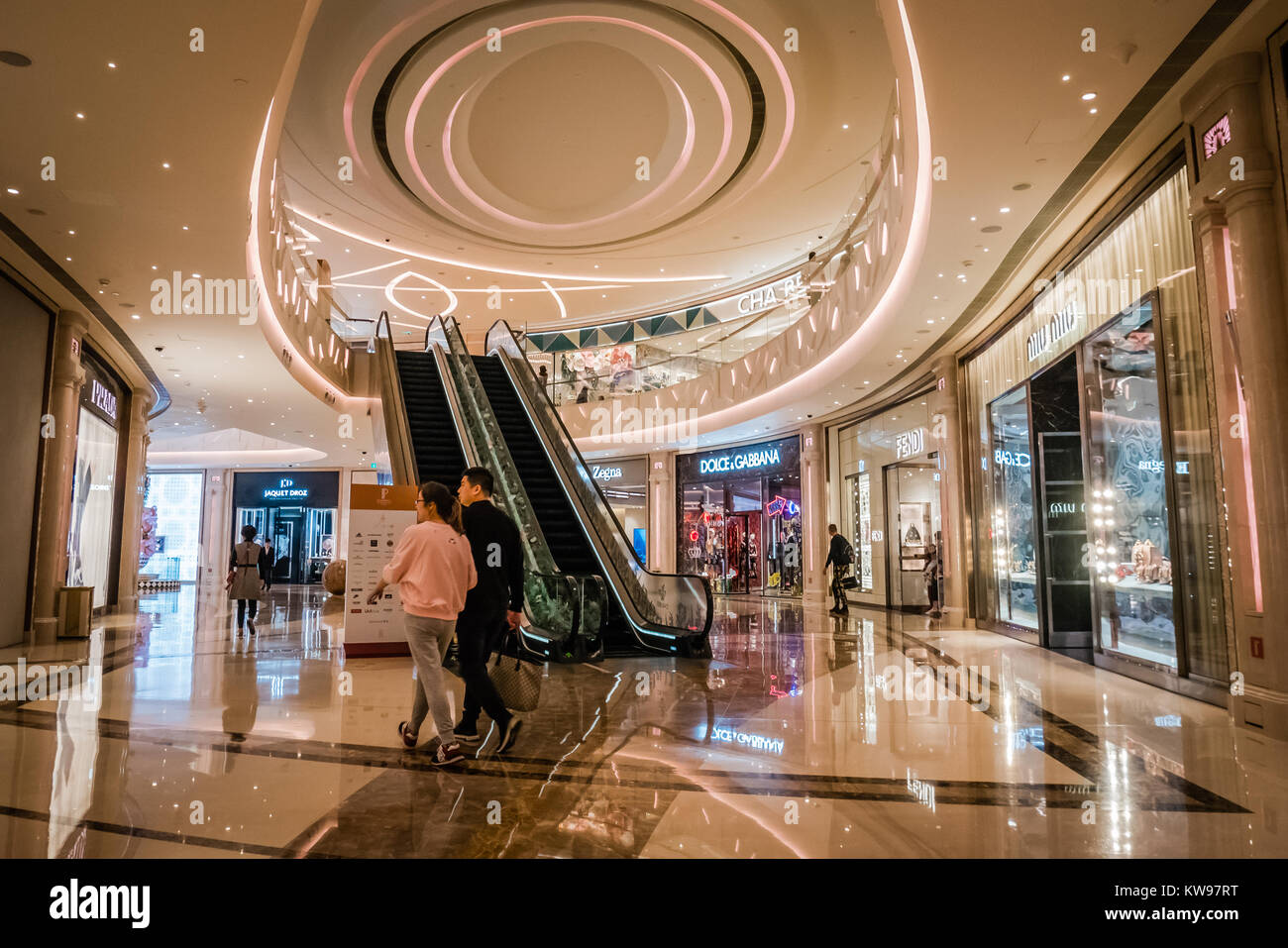 Macau galaxy hotel shopping mall Banque D'Images