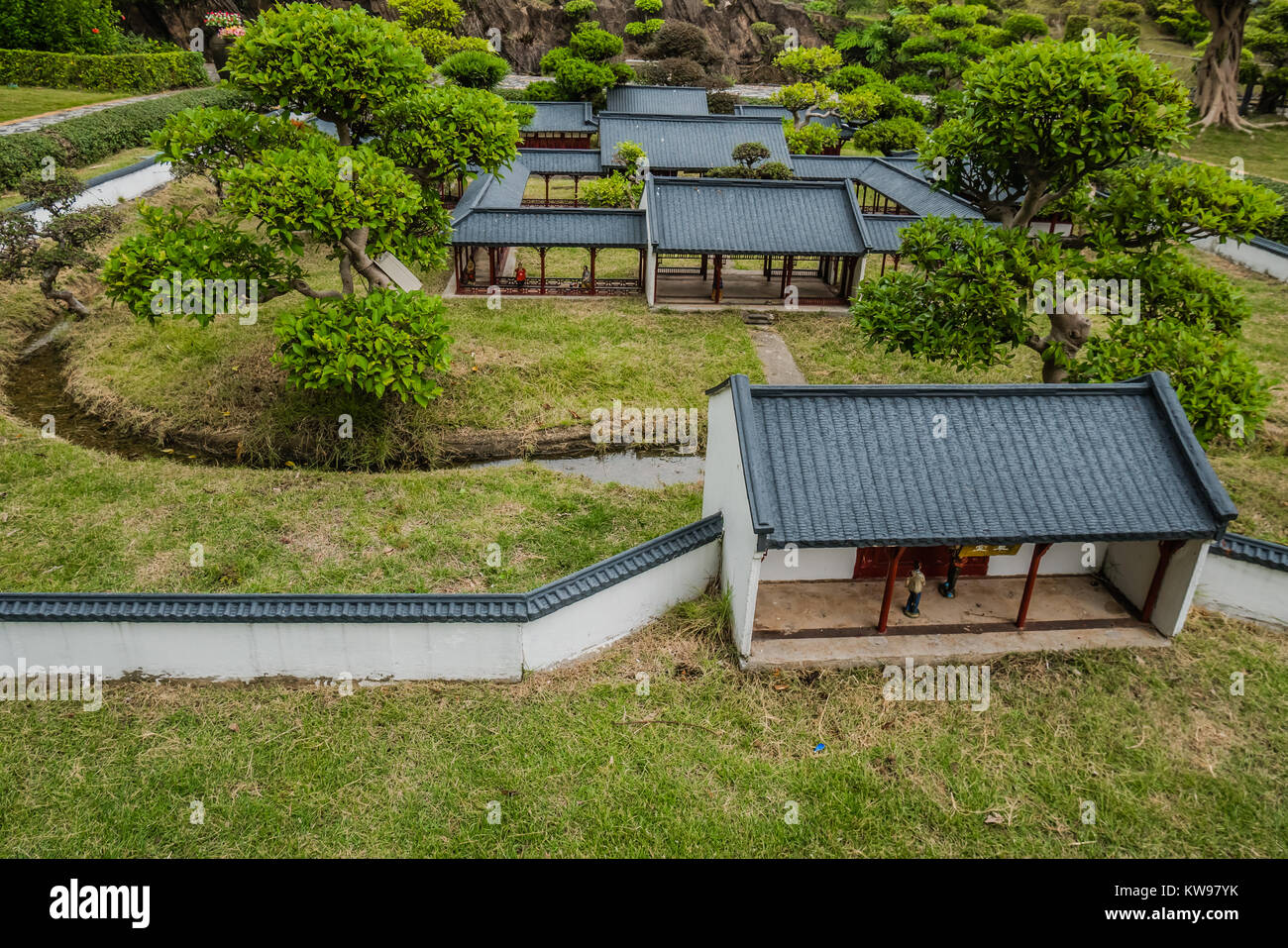 Monument Chinois version miniature Banque D'Images