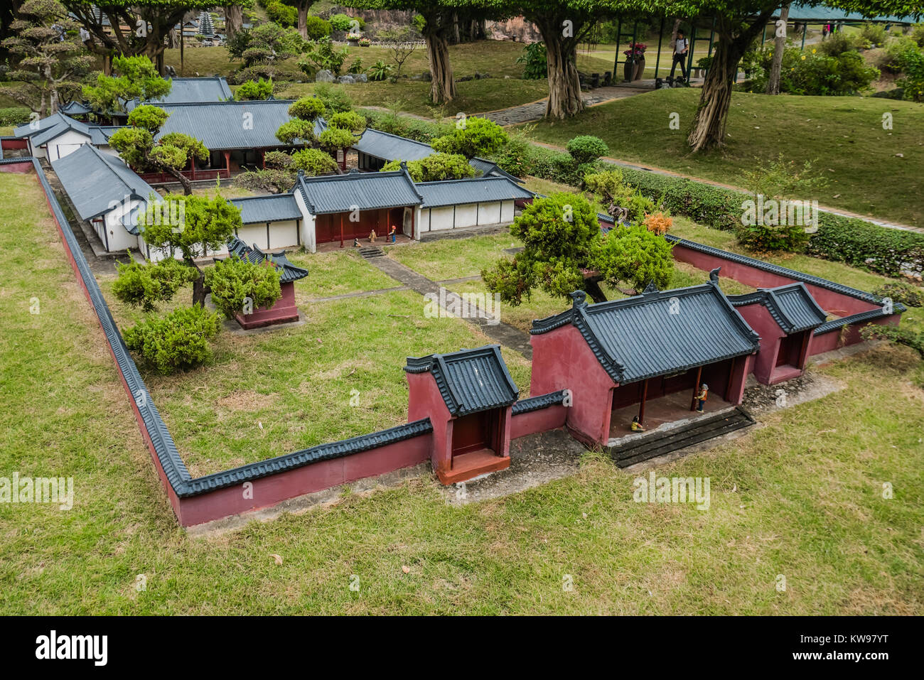 Monument Chinois version miniature Banque D'Images