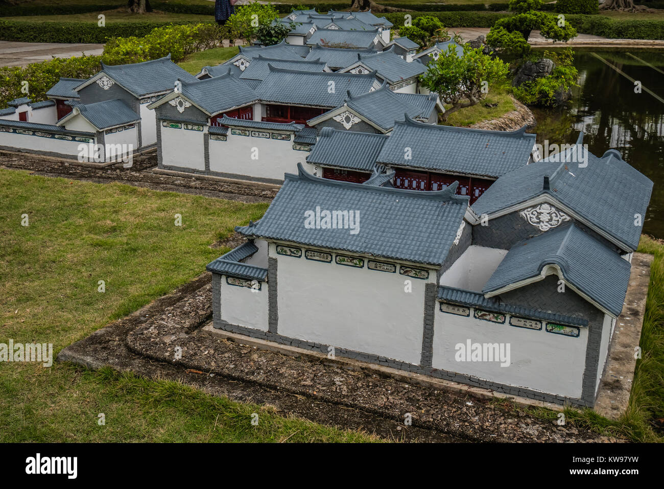 Monument Chinois version miniature yunnan Banque D'Images