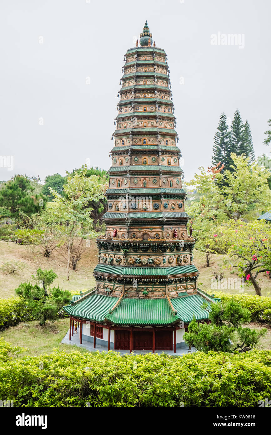 Monument Chinois version miniature Banque D'Images