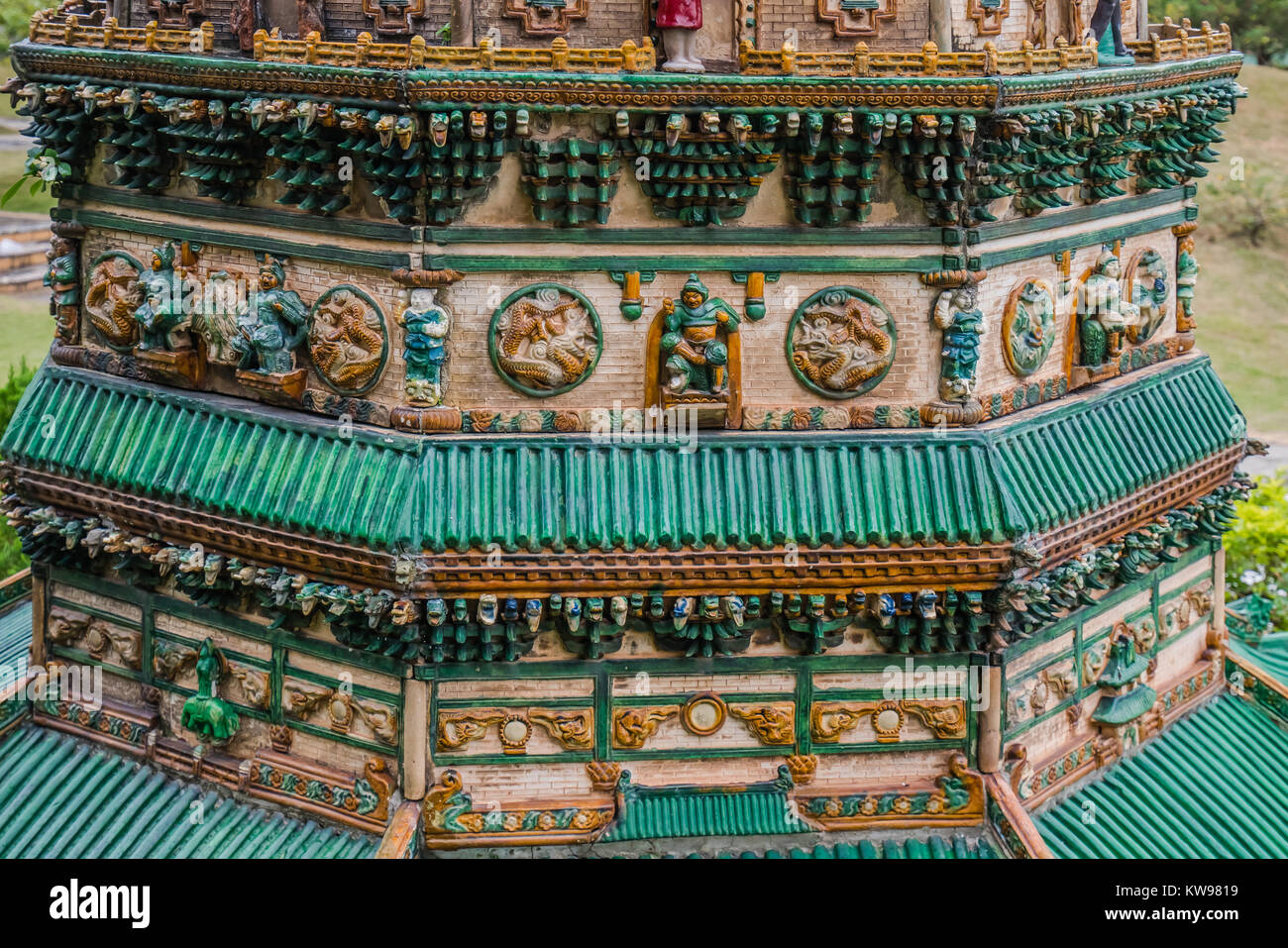 Monument Chinois version miniature Banque D'Images