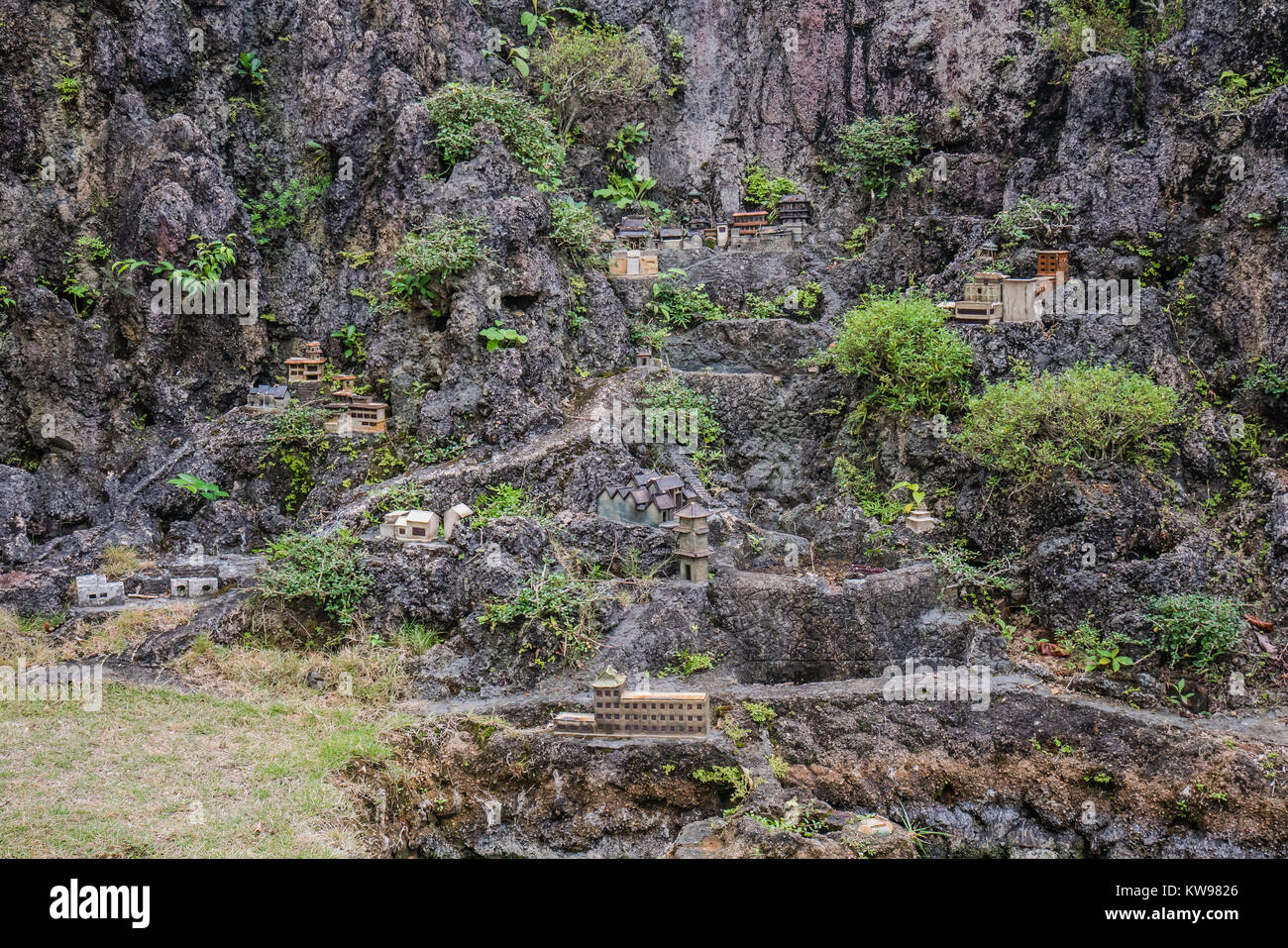 Monument Chinois version miniature Banque D'Images