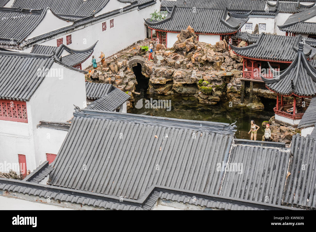 Monument Chinois version miniature Banque D'Images