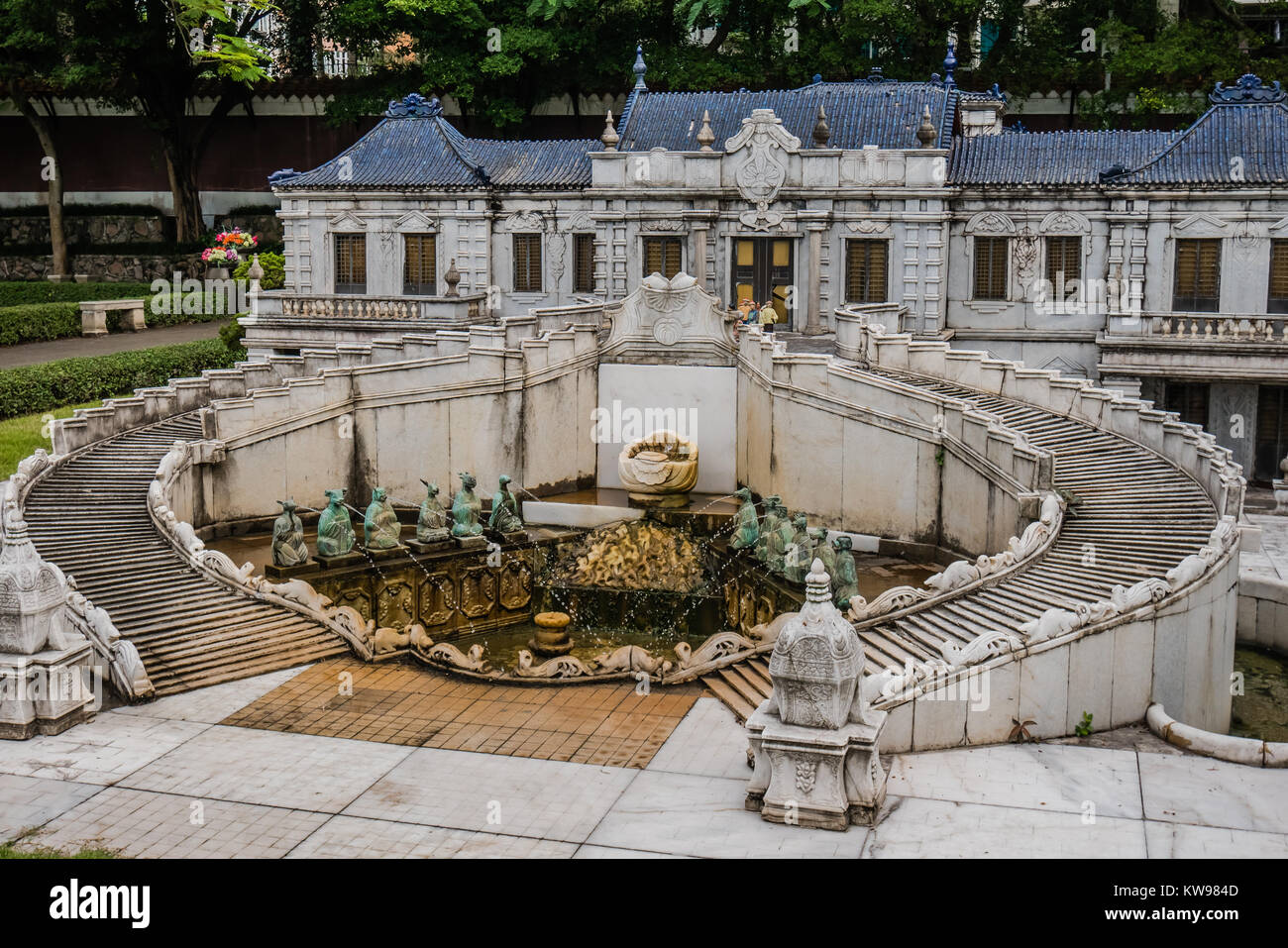 Monument Chinois version miniature de l'hôtel de la paix et de la prospérité Banque D'Images